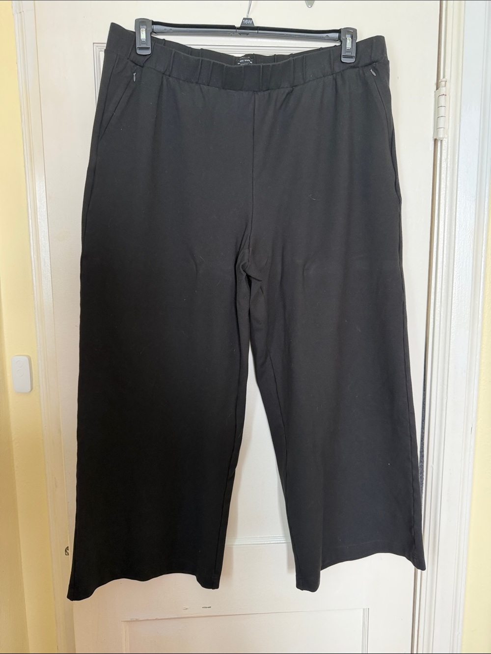 Universal Standard Black Wide-Leg ponte pants